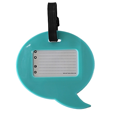 MYTAGALONGS Oversized Luggage Tag in Teal. View a larger version of this product image.