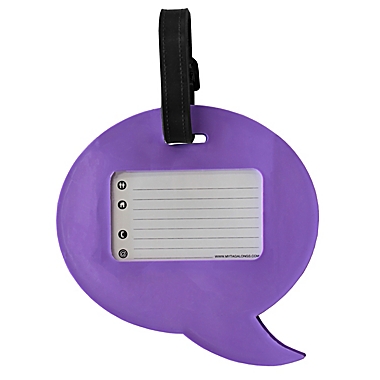 MYTAGALONGS Shoes Luggage Tag in Purple. View a larger version of this product image.