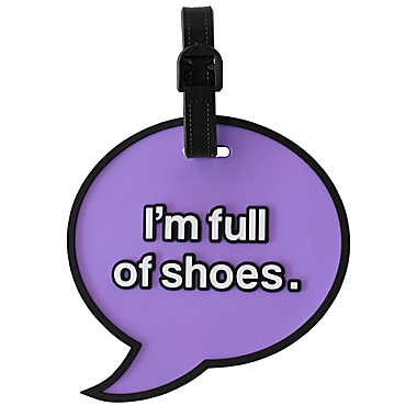 MYTAGALONGS Shoes Luggage Tag in Purple. View a larger version of this product image.
