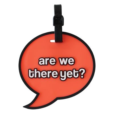 MYTAGALONGS&reg; &quot;Are We There Yet&#63;&quot; Luggage Tag in Orange