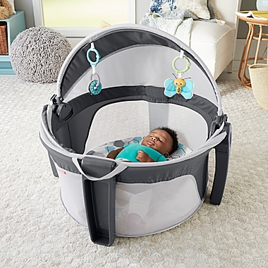 Fisher-Price&reg; Hexagons On-the-Go Baby Dome in Grey. View a larger version of this product image.