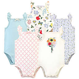 Touched by Nature 5-Pack Flutter Garden Tank Organic Cotton Bodysuits