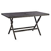 Safavieh Akita Outdoor Folding Table in Grey