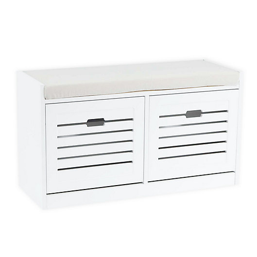Alternate image 1 for Luxen Home Shoe Storage Bench in White