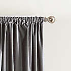 Alternate image 1 for DKNY Modern Knotted Velvet 108-InchRod Pocket Window Curtain Panels in Charcoal (Set of 2)