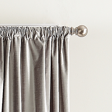 DKNY Modern Knotted Velvet 84-Inch Rod Pocket Window Curtain Panels in Silver (Set of 2). View a larger version of this product image.