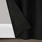 Alternate image 4 for Eclipse Forrester 63-Inch Rod Pocket Room Darkening Window Curtain Panels in Black (Set of 4)