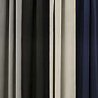 Alternate image 8 for Eclipse Forrester 63-Inch Rod Pocket Room Darkening Window Curtain Panels in Black (Set of 4)