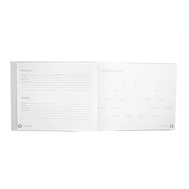 Pearhead&reg; Animals Baby Memory Book in Grey. View a larger version of this product image.