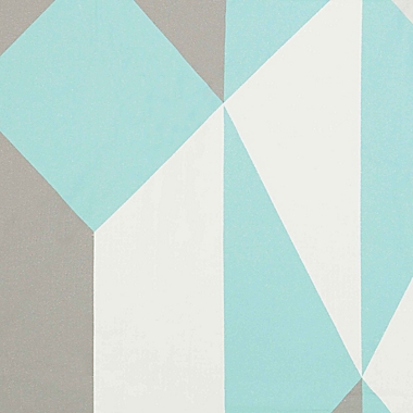 Marble Hill 72-Inch x 72-Inch Lena Shower Curtain in Aqua/Grey. View a larger version of this product image.