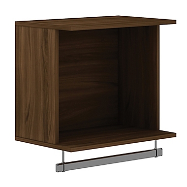 Manhattan Comfort Rockefeller 20.8-Inch Hanging Open Closet System in Brown. View a larger version of this product image.