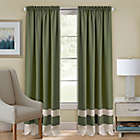 Alternate image 0 for MyHome Darcy 84-Inch Rod Pocket Window Curtain Panel in Green/Camel (Single)