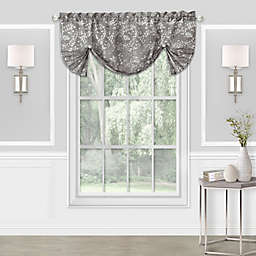 MyHome Charlotte Pleated Roman Window Valance in Grey
