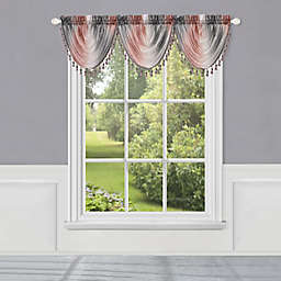 MyHome Ombré Waterfall Window Valance in Blush