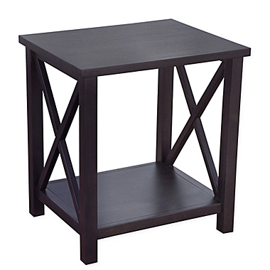 Bee &amp; Willow&trade; Crossey End Table in Carbonized Wood. View a larger version of this product image.