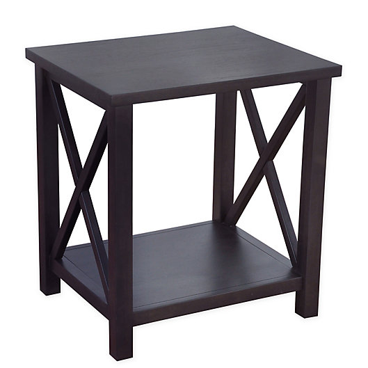 Alternate image 1 for Bee & Willow™ Crossey End Table in Carbonized Wood