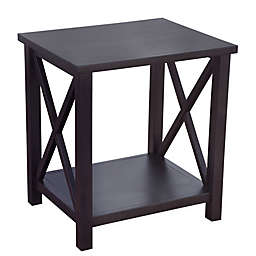 Bee & Willow™ Crossey End Table in Carbonized Wood