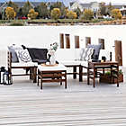 Alternate image 8 for Forest Gate&trade; 7-Piece Modular Acacia Wood Patio Sectional Set in Dark Brown/White