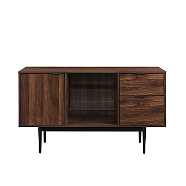 Forest Gate&trade; Grace 52-Inch Lifted Sideboard in Black/Dark Walnut. View a larger version of this product image.