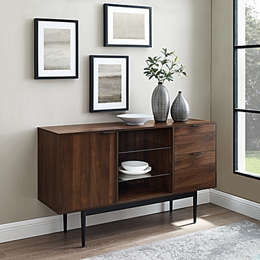 Forest Gate&trade; Grace 52-Inch Lifted Sideboard in Black/Dark Walnut. View a larger version of this product image.