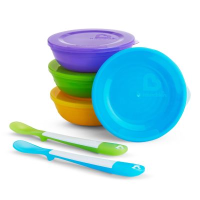Bumkins® Silicone First Feeding Set with Lid & Spoon | buybuy BABY