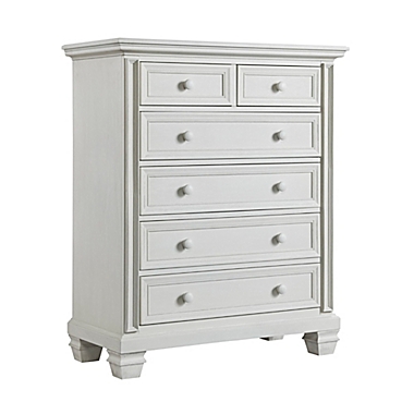 Oxford Baby Richmond 6-Drawer Chest in Oyster White. View a larger version of this product image.