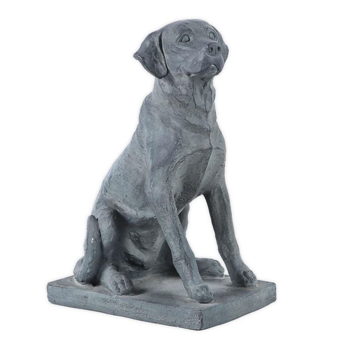 large plastic dog statue