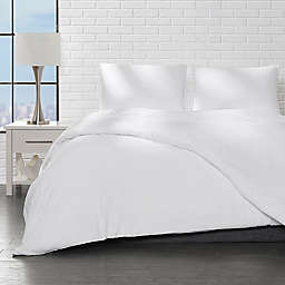 Ella Jayne Home Collection Brushed 3-Piece Full/Queen Duvet Cover Set in White