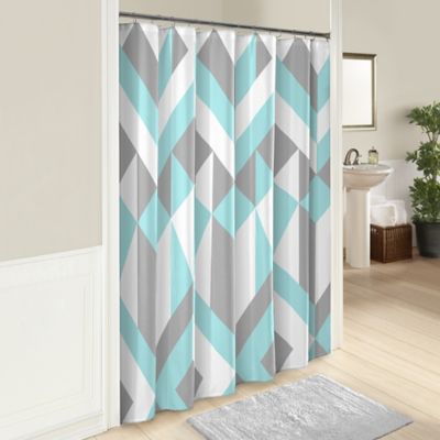 Marble Hill 72 Inch X 72 Inch Lena Shower Curtain In Aqua Grey Bed   2020 05 15 01 30 885308741653 Imageset