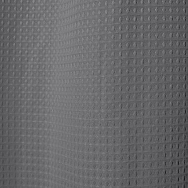 Hookless&reg; Waffle 71-Inch x 74-Inch Fabric Shower Curtain in Frost Grey. View a larger version of this product image.