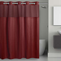 Hookless® Waffle 71-Inch x 74-Inch Fabric Shower Curtain in Rio Red