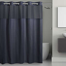 Hookless® Waffle 71-Inch x 74-Inch Fabric Shower Curtain in Navy