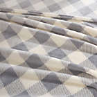 Alternate image 1 for Berkshire Blanket&reg; Serasoft&reg; Twin Plush Blanket in Grey Plaid