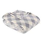 Alternate image 0 for Berkshire Blanket&reg; Serasoft&reg; Twin Plush Blanket in Grey Plaid