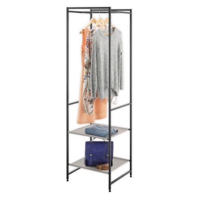 trinity ecostorage 3 tier mobile garment rack in silver