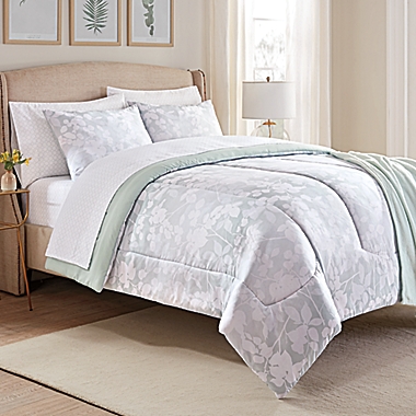 Harper 8-Piece King Comforter Set in Pale Aqua. View a larger version of this product image.