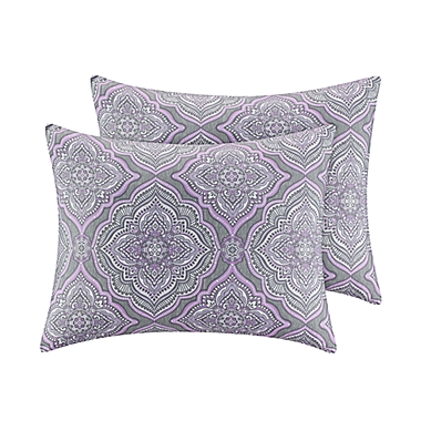 Lilly 8-Piece Comforter Set in Purple. View a larger version of this product image.