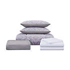 Alternate image 2 for Lilly 8-Piece King Comforter Set in Purple