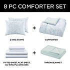 Alternate image 7 for Harper 8-Piece King Comforter Set in Pale Aqua
