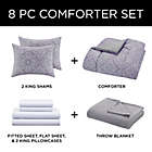 Alternate image 8 for Lilly 8-Piece Comforter Set in Purple
