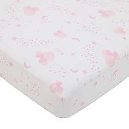 Disney® Twinkle Minnie Crib Sheet in Pink