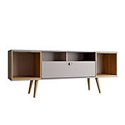Manhattan Comfort&copy; Theodore 62.99-Inch TV Stand in Off-White/Cinnamon