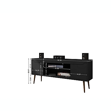Manhattan Comfort&copy; Bradley 62.99-Inch TV Stand in Black. View a larger version of this product image.