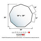 Alternate image 5 for Floortex&reg; 9Mat&reg; 38-Inch x 39-Inch Polycarbonate Hard Floor Chair Mat in Clear