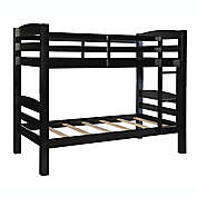 Levi Twin Over Twin Bunk Bed in Black