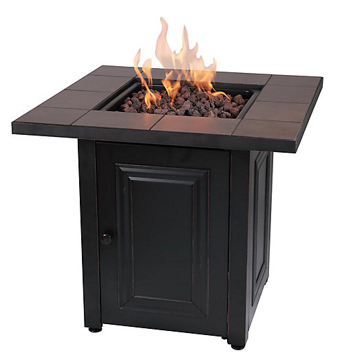 Vanderbilt Gas Square Outdoor Firepit, Can You Use Play Sand In Fire Pit