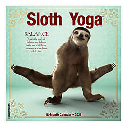 Willow Creek Press Sloth Yoga Mini 2021 Wall Calendar