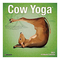 2021 Cow Yoga Mini Wall Calendar