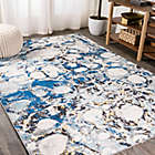 Alternate image 2 for JONATHAN Y Pebble Navy & Gray Marbled Abstract Dark Gray/Blue 8&#39; x 10&#39;Area Rug