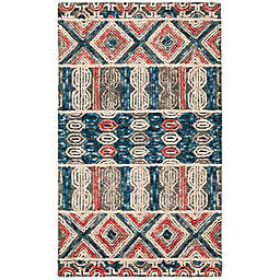 Safavieh Trace Auchel 3' x 5' Hand-Tufted Wool Area Rug in Navy